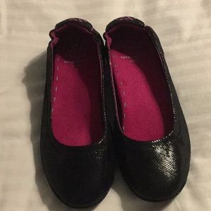 Soto massing ballet flats. Size 39F black snake